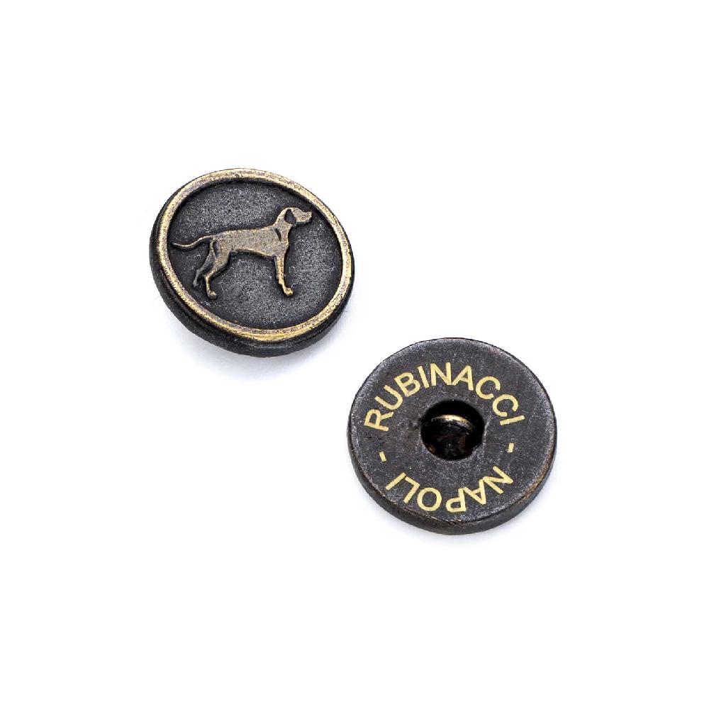 Rubinacci Set bottoni da giacca doppio petto cane