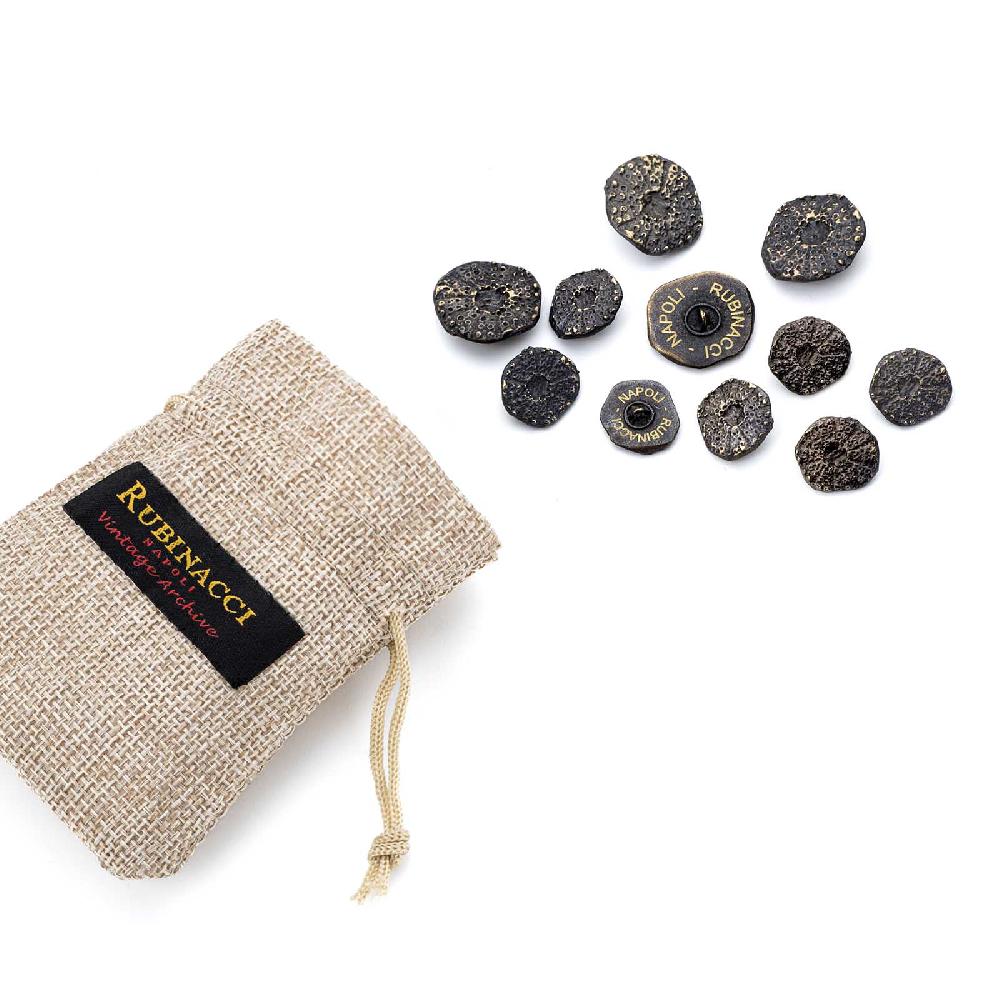 Rubinacci Set Bottoni Da Giacca Un Petto Riccio