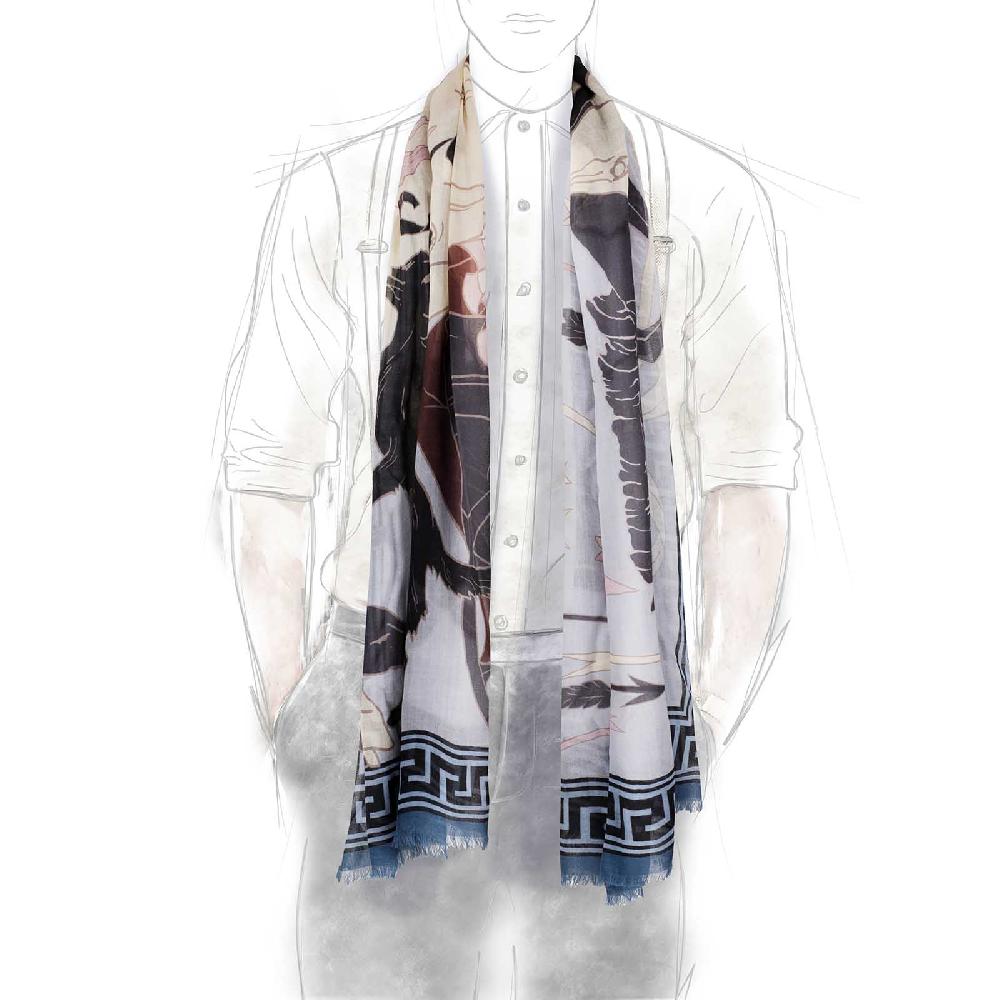 Rubinacci Stola Artemide E Apollo Blu