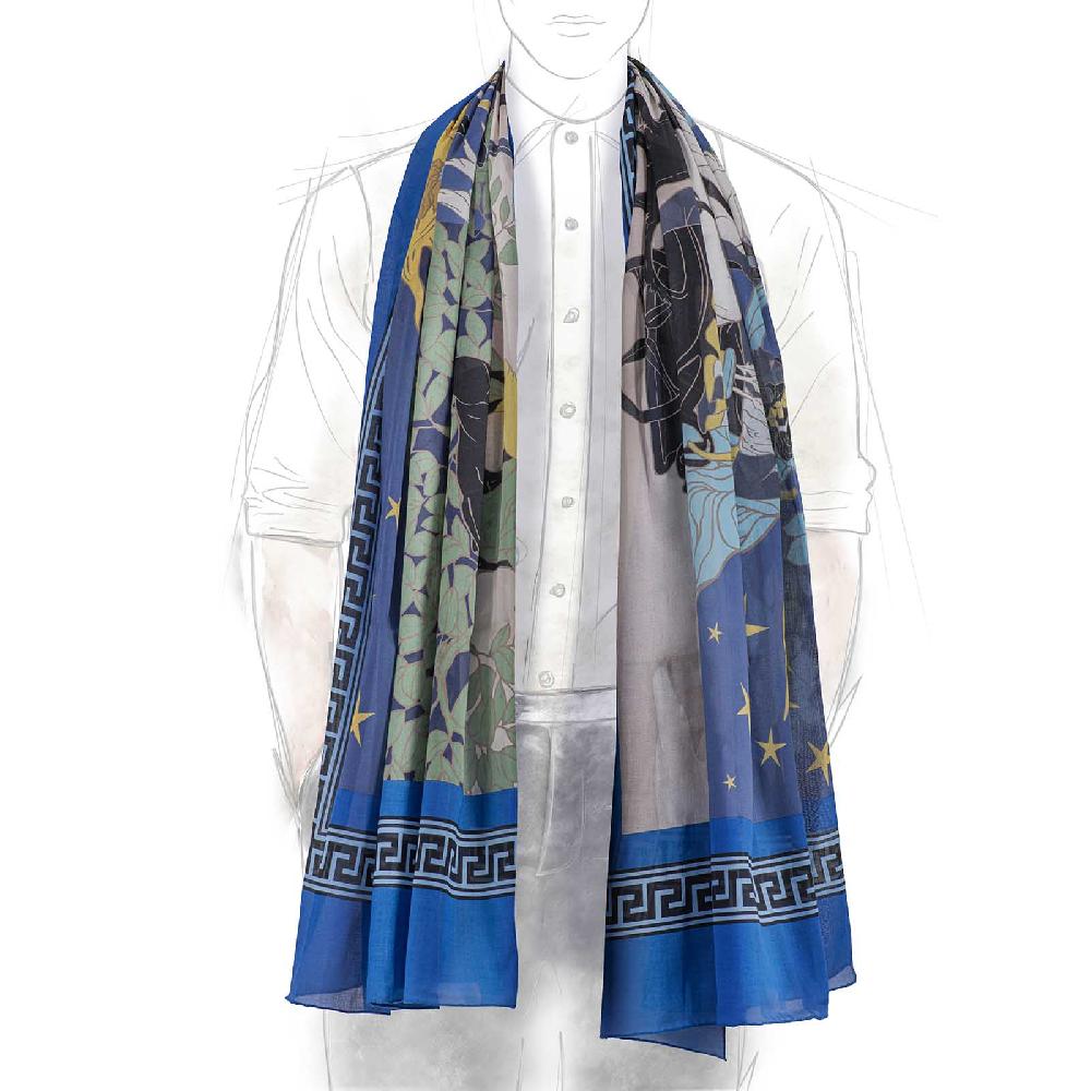 Rubinacci Stola Artemide E Apollo Blu