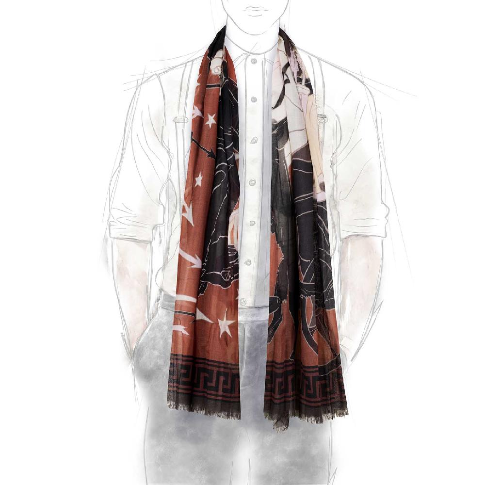 Rubinacci Stola Artemide E Apollo Mattone