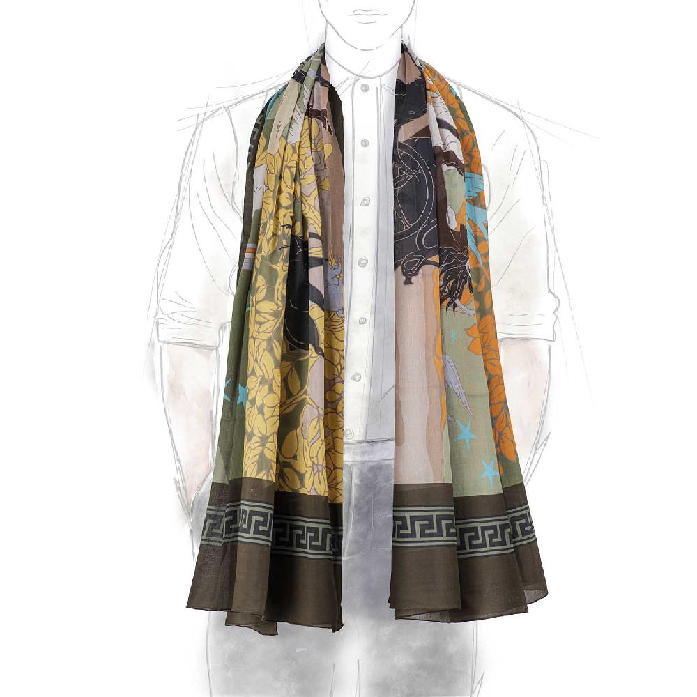 Rubinacci Stola Artemide E Apollo Verde Militare