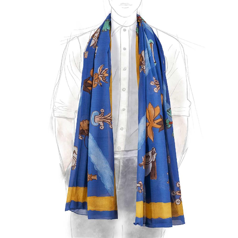 Rubinacci Stola Mendoza Bluette