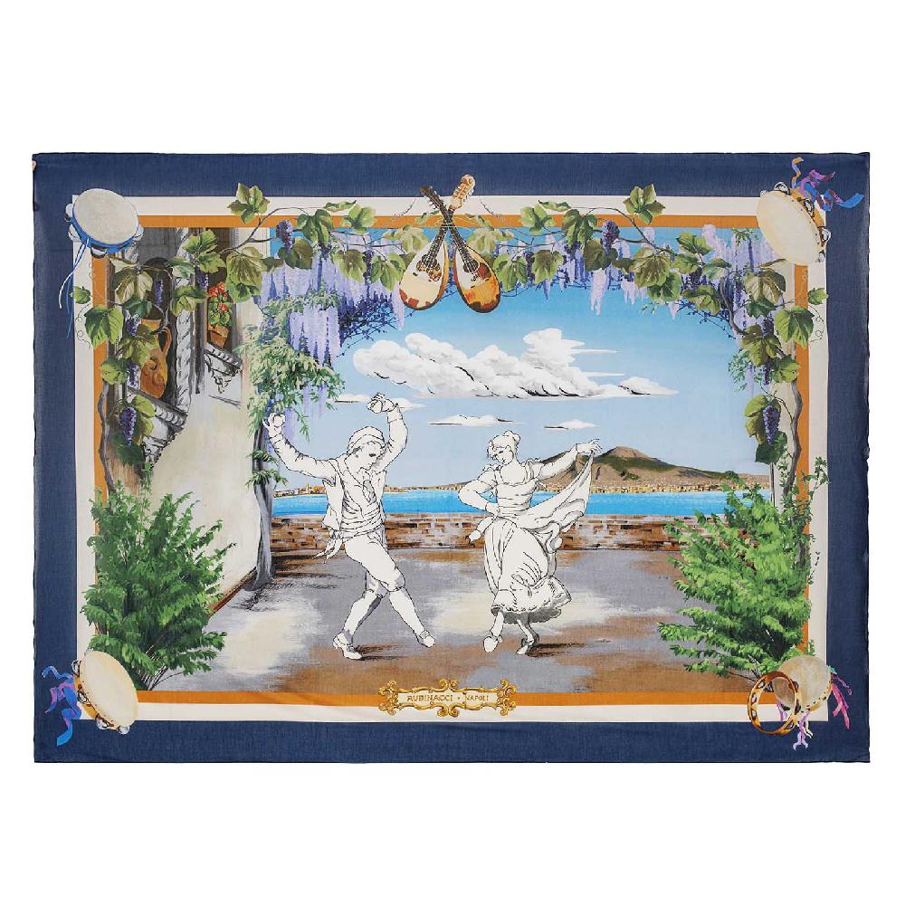 Rubinacci Stola tarantella blu