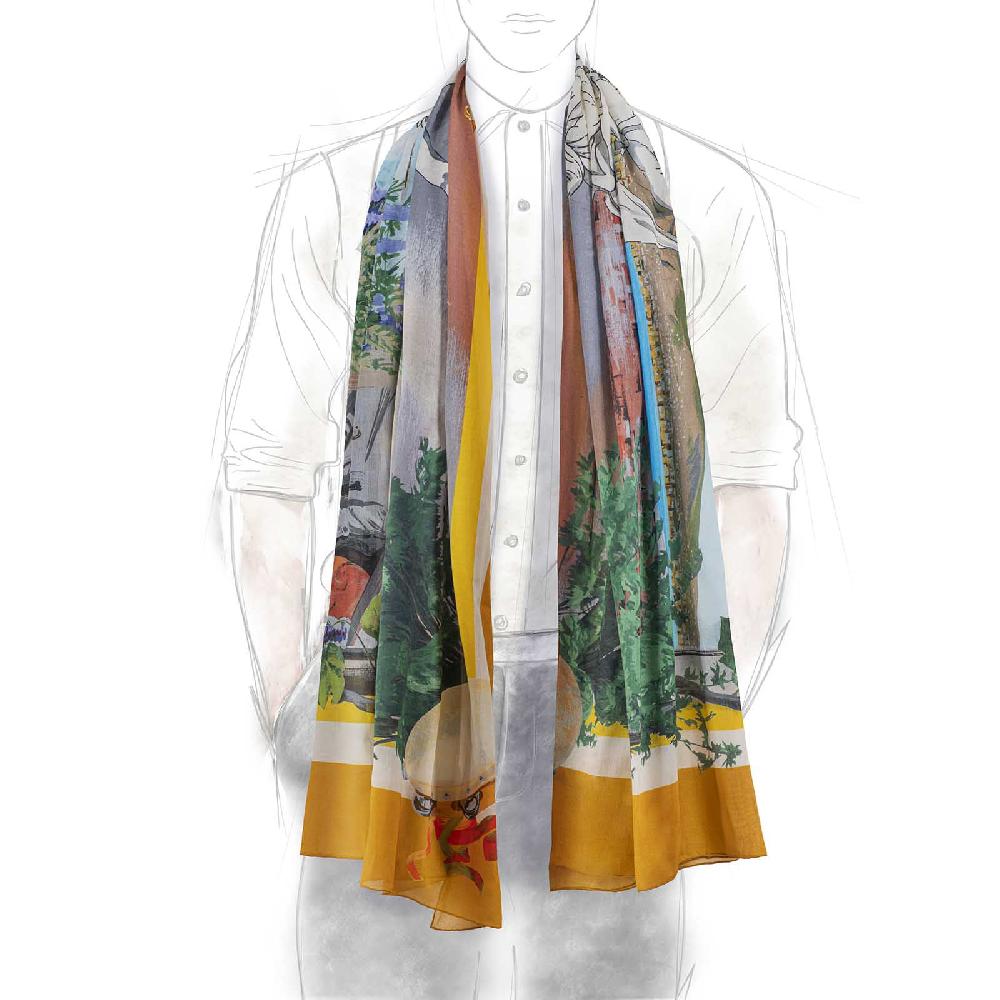 Rubinacci Stola Tarantella Ocra