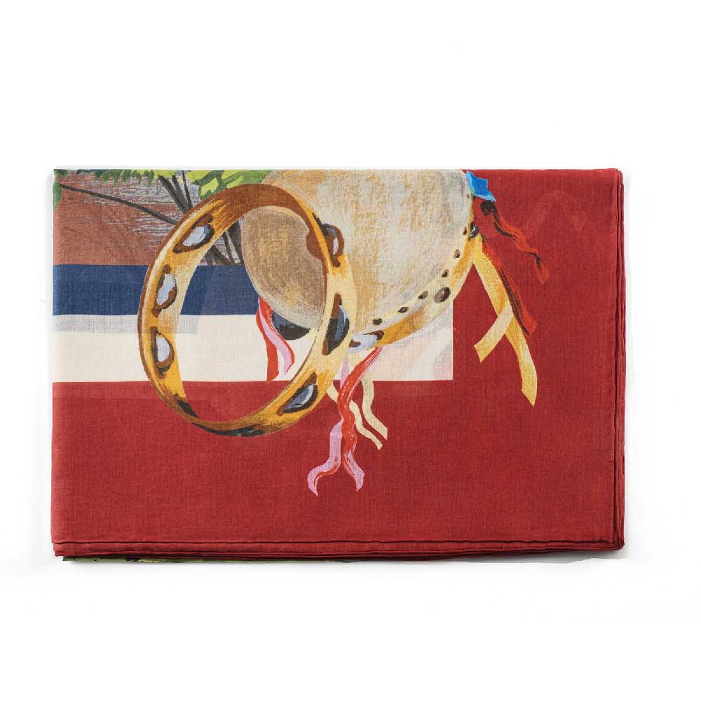 Rubinacci Stola Tarantella Rosso