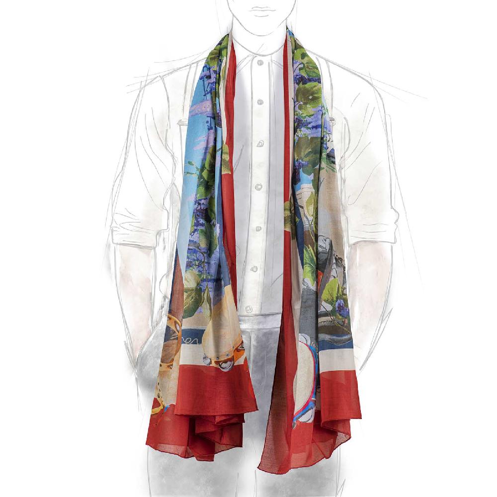 Rubinacci Stola Tarantella Rosso