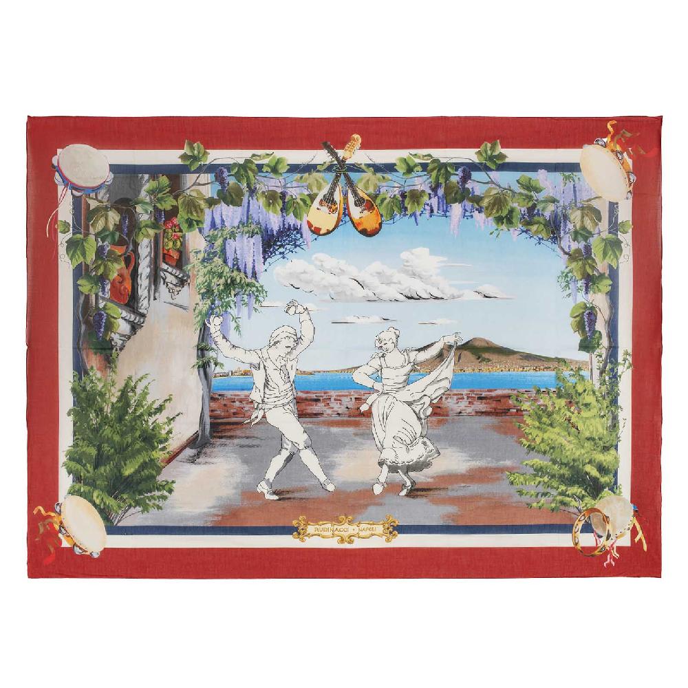 Rubinacci Stola tarantella rosso