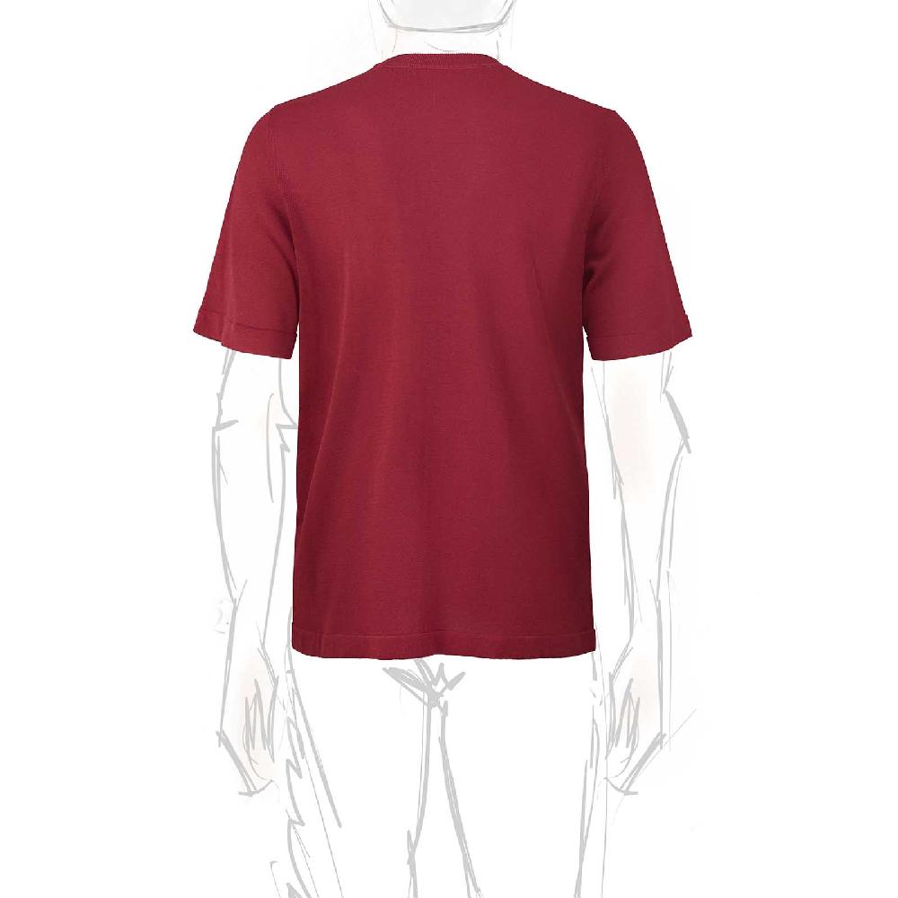 Rubinacci T-Shirt Cotone Bordeaux