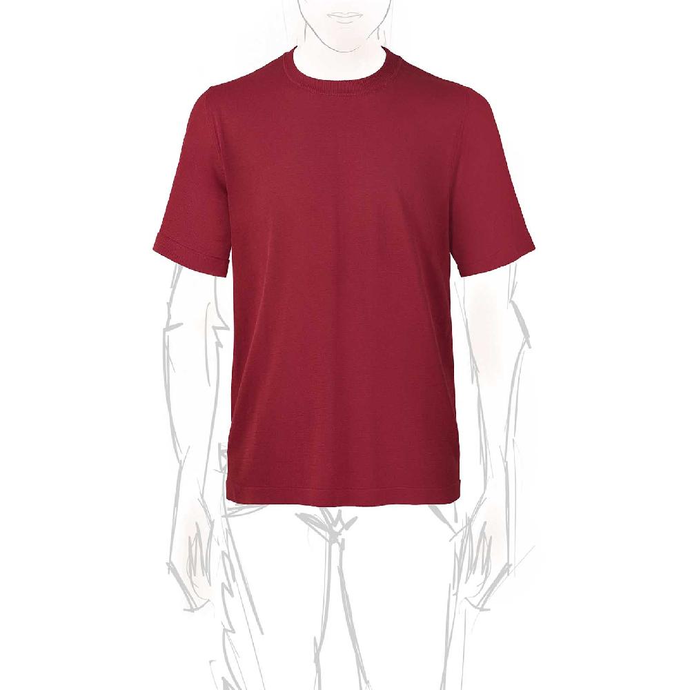 Rubinacci T-Shirt cotone bordeaux
