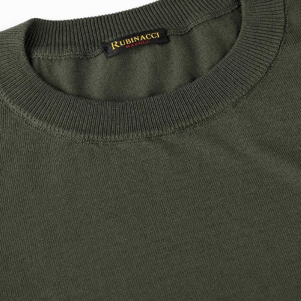 Rubinacci T-Shirt Cotone Verde Militare