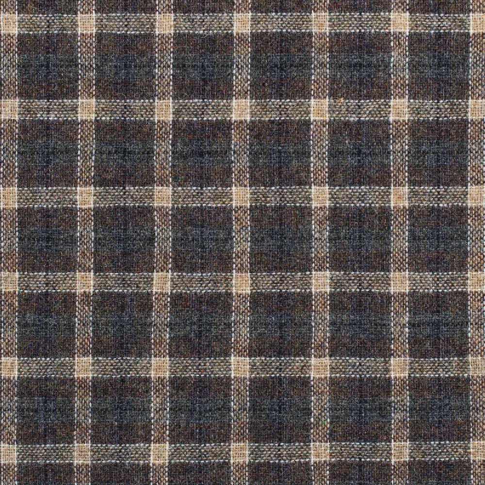 Rubinacci Tela Di Lana A Quadri Marrone