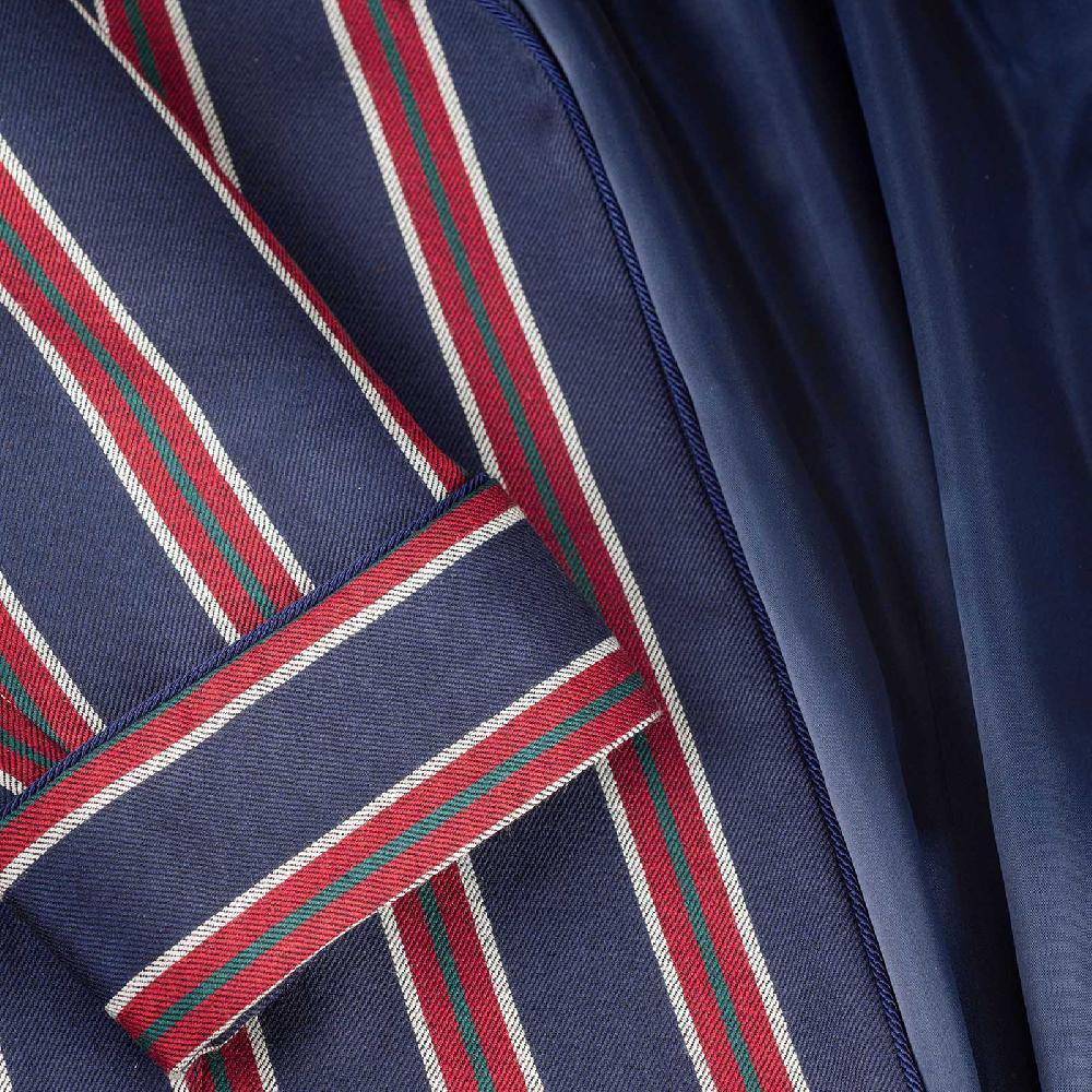 Rubinacci Vestaglia In Lana E Cashmere Regimental