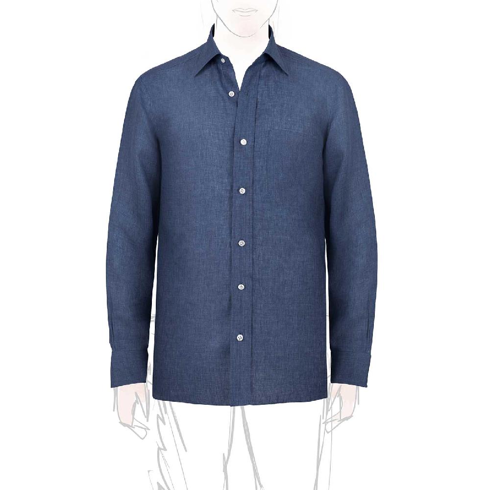 Rubinacci Vintage archive camicia in lino jeans