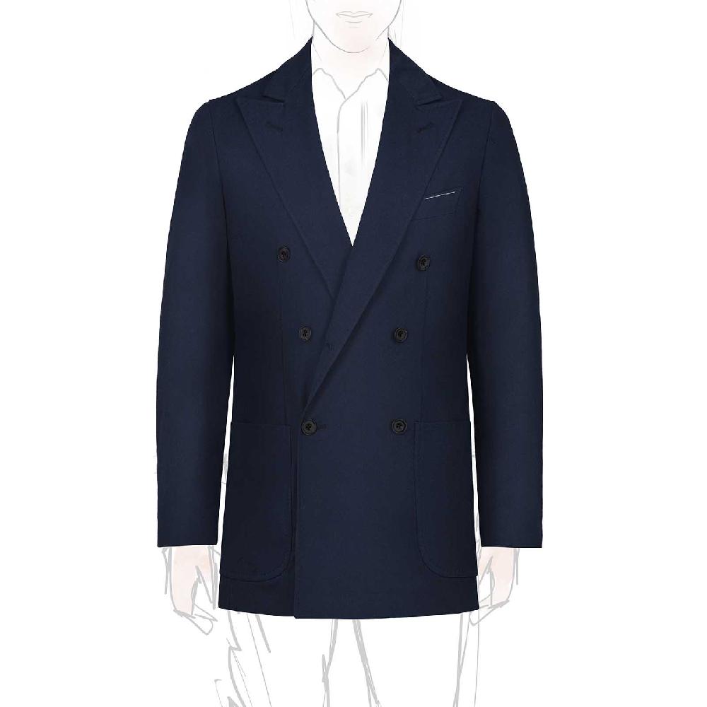 Rubinacci Vintage archive giacca in cotone blu