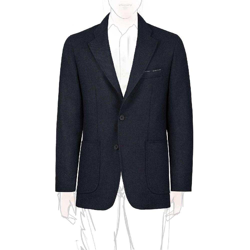 Rubinacci Vintage archive giacca in lana blu