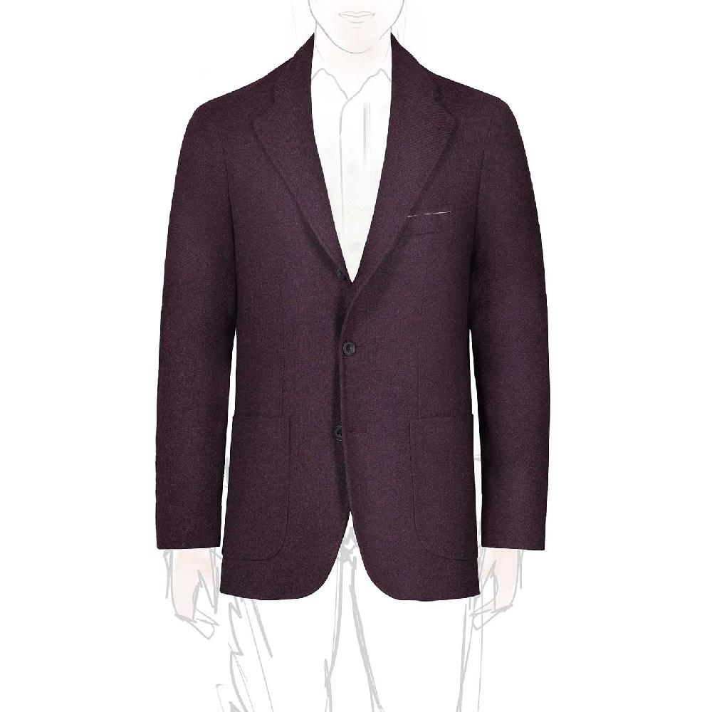 Rubinacci Vintage archive giacca in lana prugna