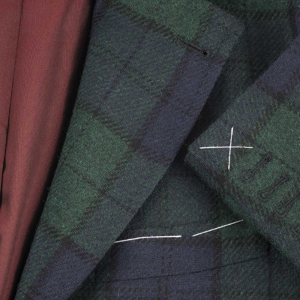 Rubinacci Vintage Archive Giacca Tartan Verde