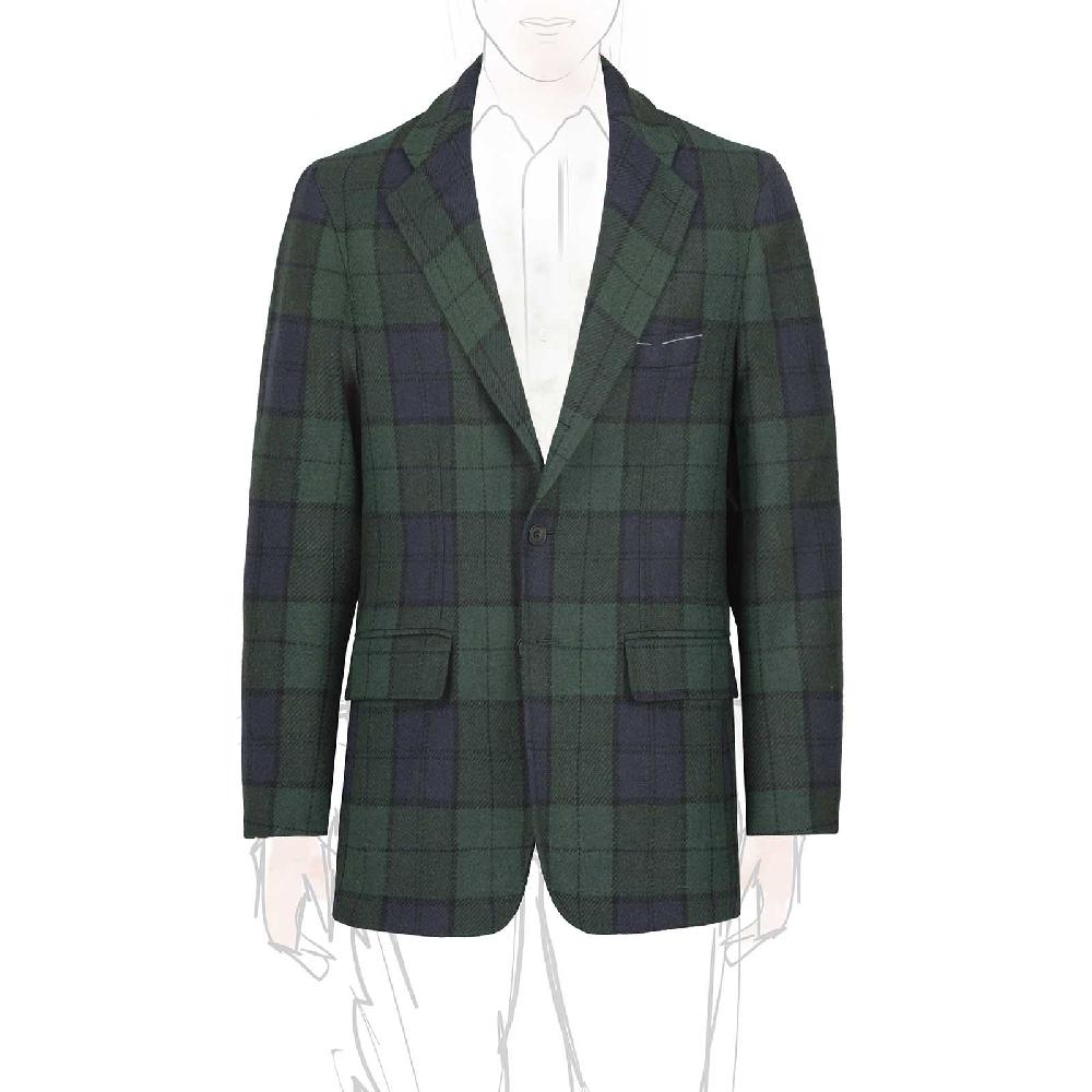 Rubinacci Vintage archive giacca tartan verde