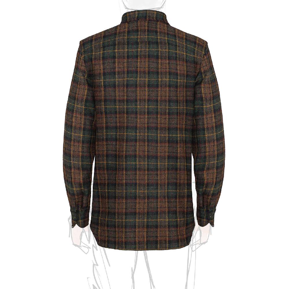 Rubinacci Vintage Archive Overshirt In Lana Tartan