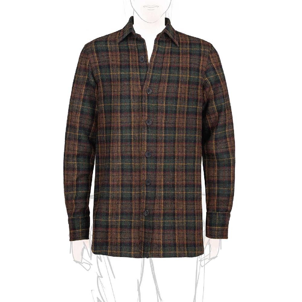 Rubinacci Vintage archive overshirt in lana tartan Rubinacci Vintage archive overshirt in lana tartan