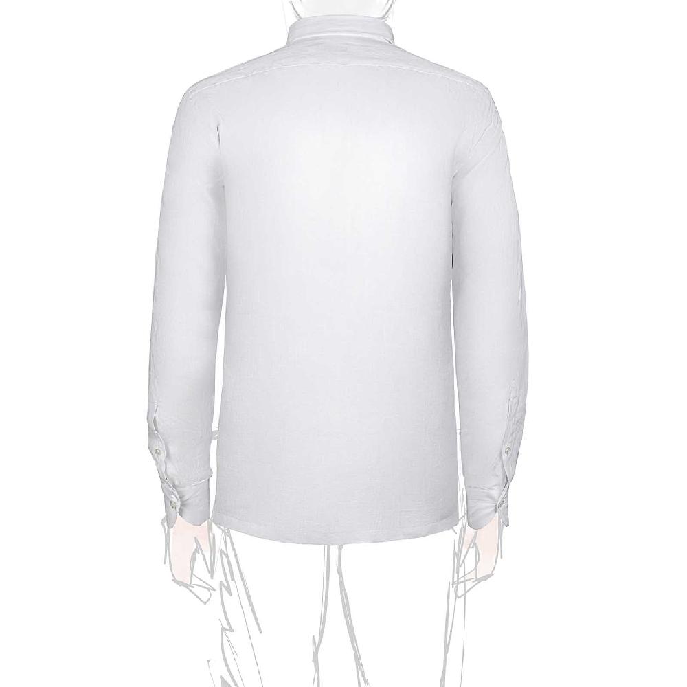 Rubinacci Vintage Archive Polo In Lino Bianca