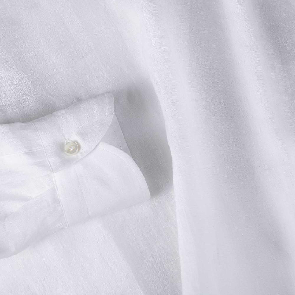 Rubinacci Vintage Archive Polo In Lino Bianca