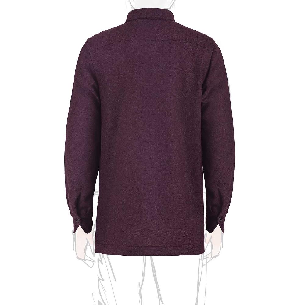 Rubinacci Vintage Archive Sahariana In Lana Prugna