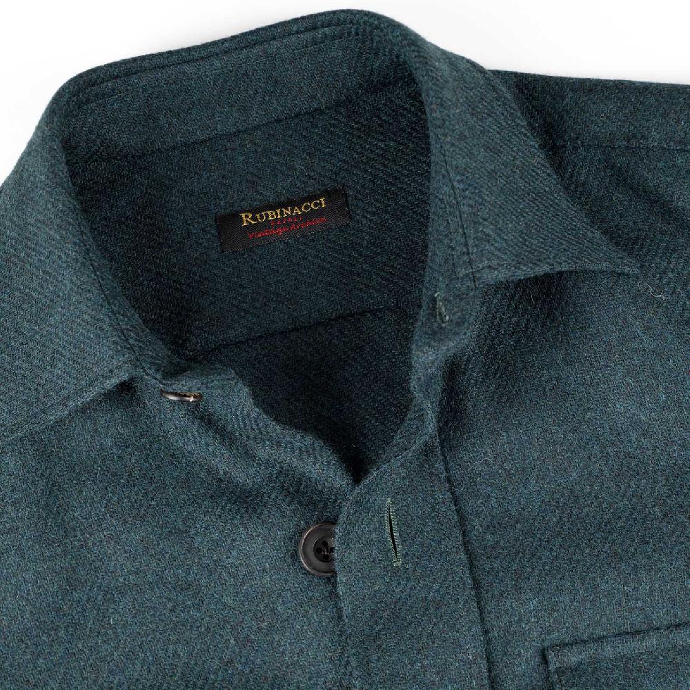 Rubinacci Vintage Archive Sahariana In Lana Verde