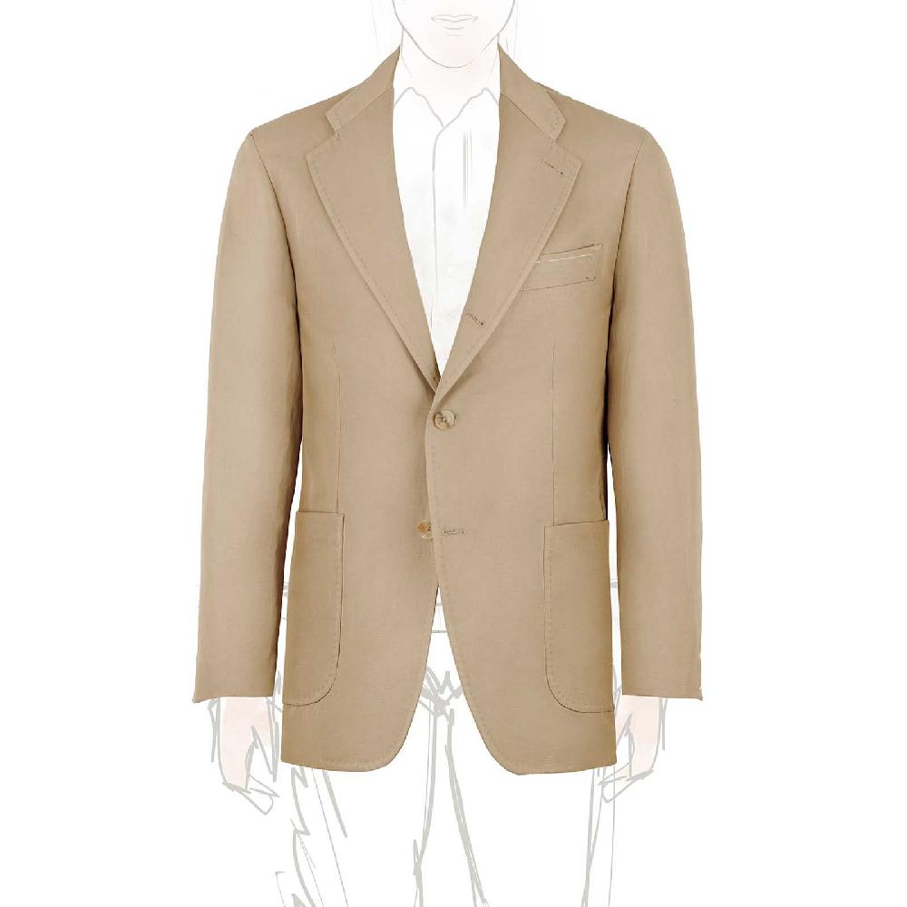 Rubinacci Serie Limitata giacca in cotone e lino biscotto