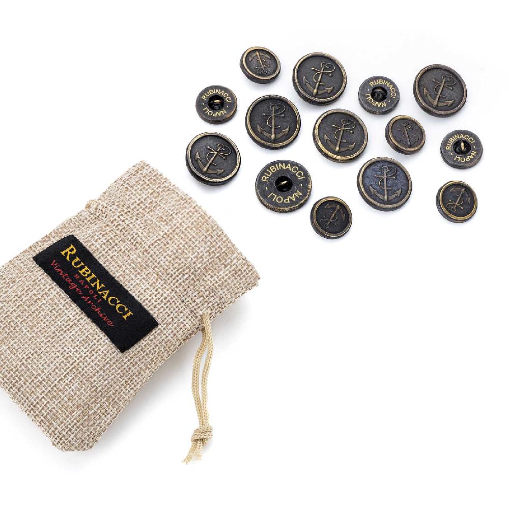 Rubinacci Set Bottoni Da Giacca Doppio Petto Ancora