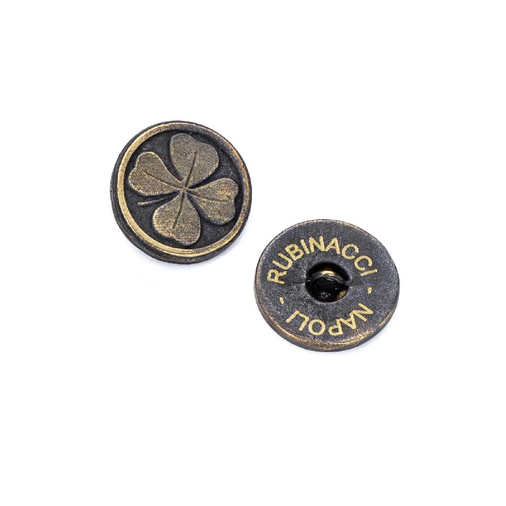 Rubinacci Set bottoni da giacca doppio petto quadrifoglio