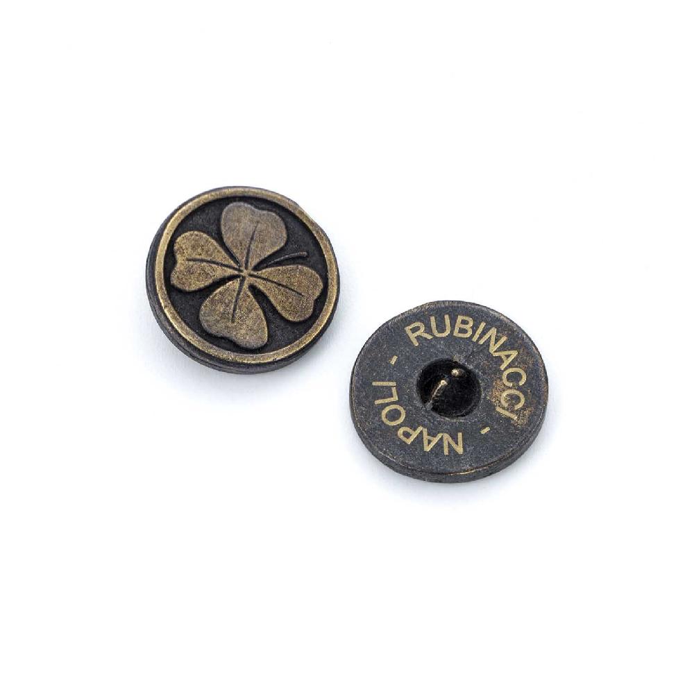 Rubinacci Set bottoni da giacca un petto quadrifoglio