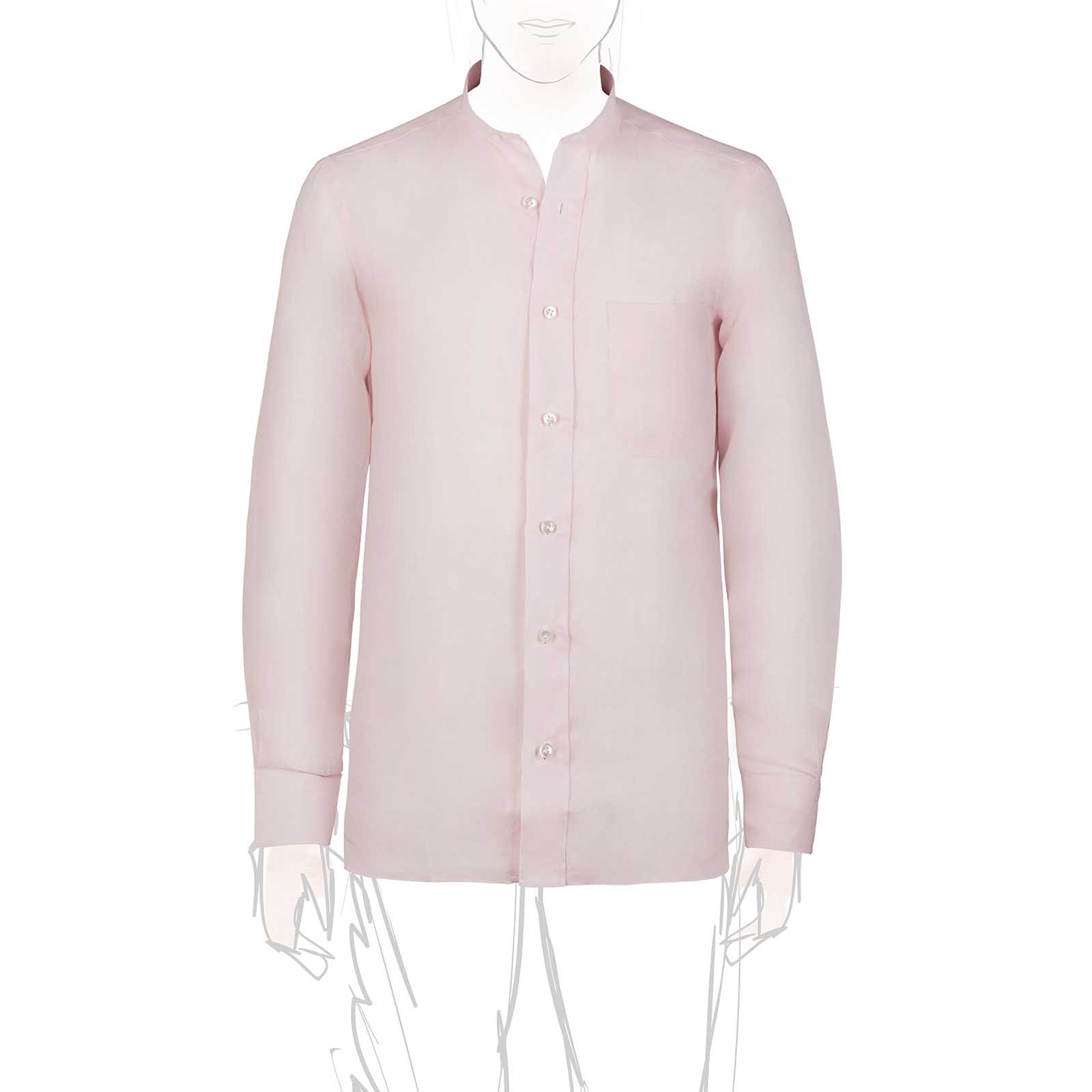 Rubinacci Vintage archive camicia guru in lino rosa