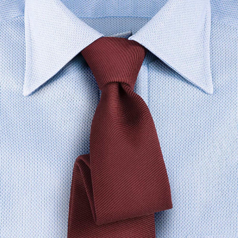 Rubinacci Vintage Archive Camicia In Cellulare Azzurro