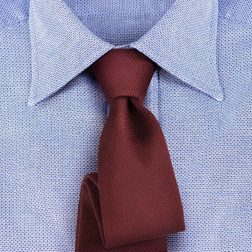 Rubinacci Vintage Archive Camicia In Cellulare Celeste