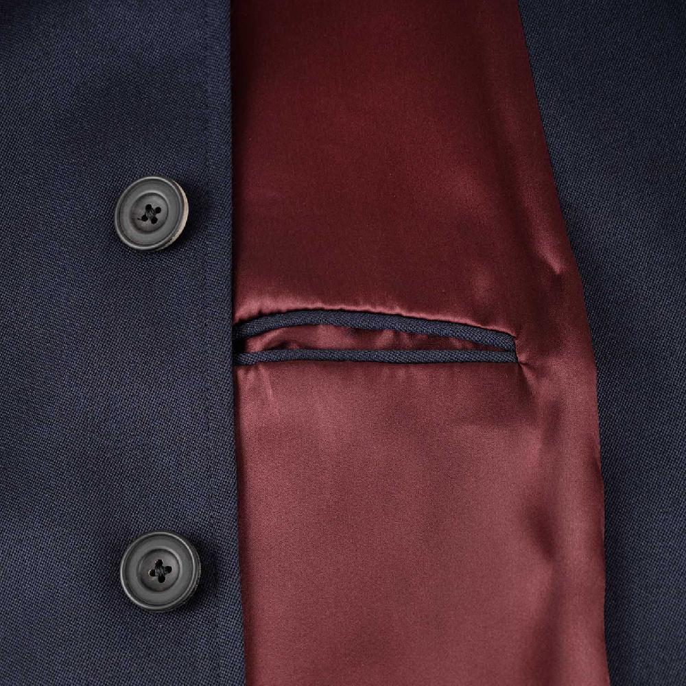 Rubinacci Vintage Archive Cappotto Raglan In Diagonale Di Lana Blu