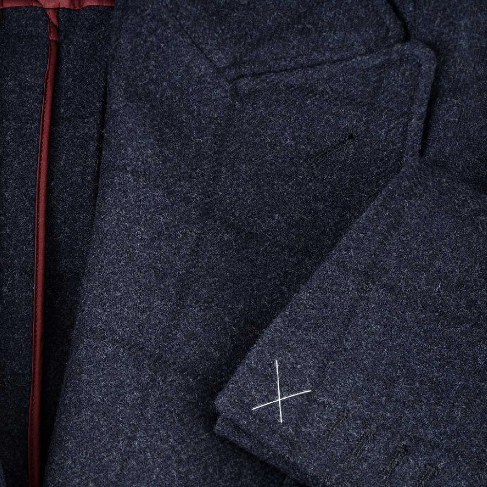 Rubinacci Vintage Archive Cappotto Ulster In Lana A Quadri Blu