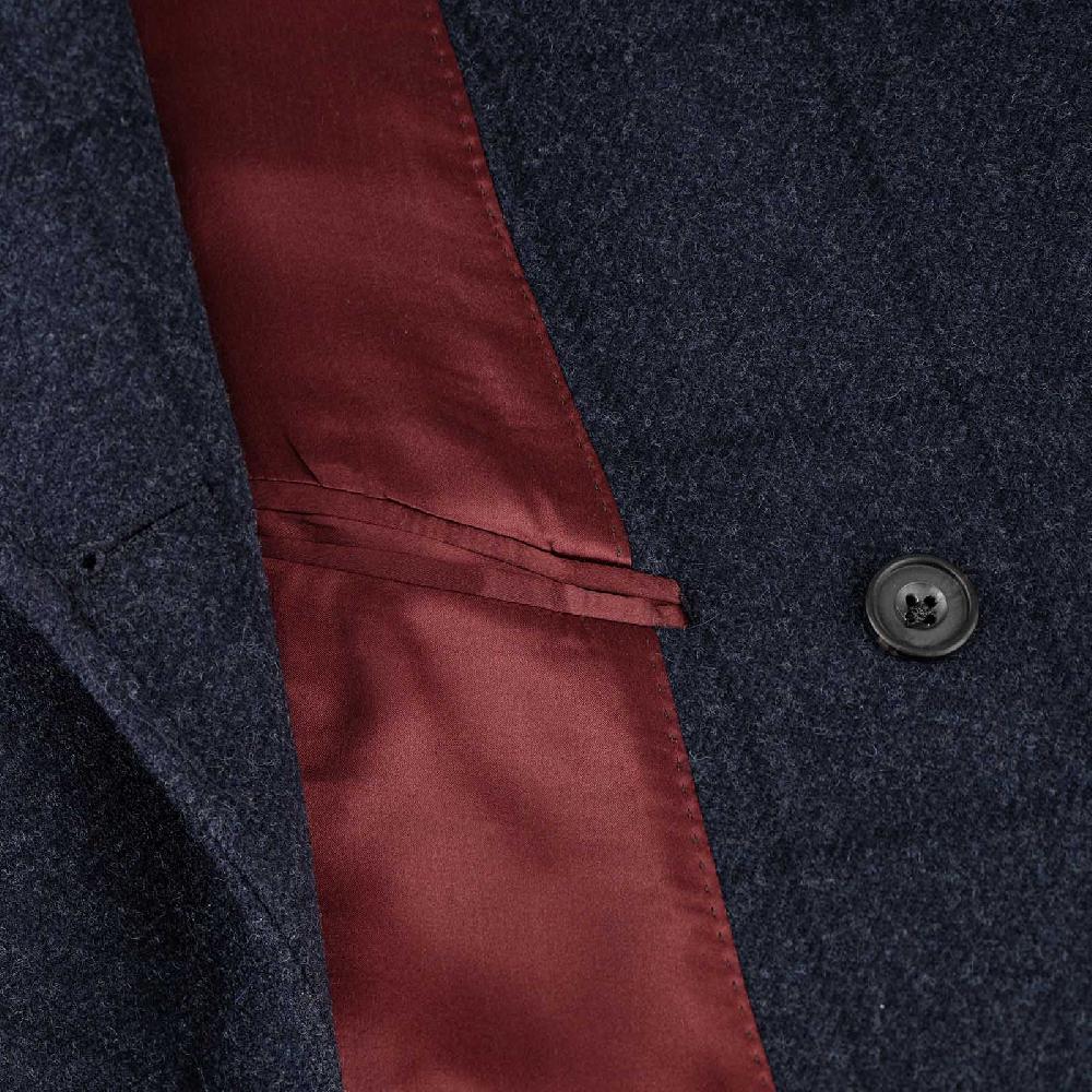 Rubinacci Vintage Archive Cappotto Ulster In Lana A Quadri Blu