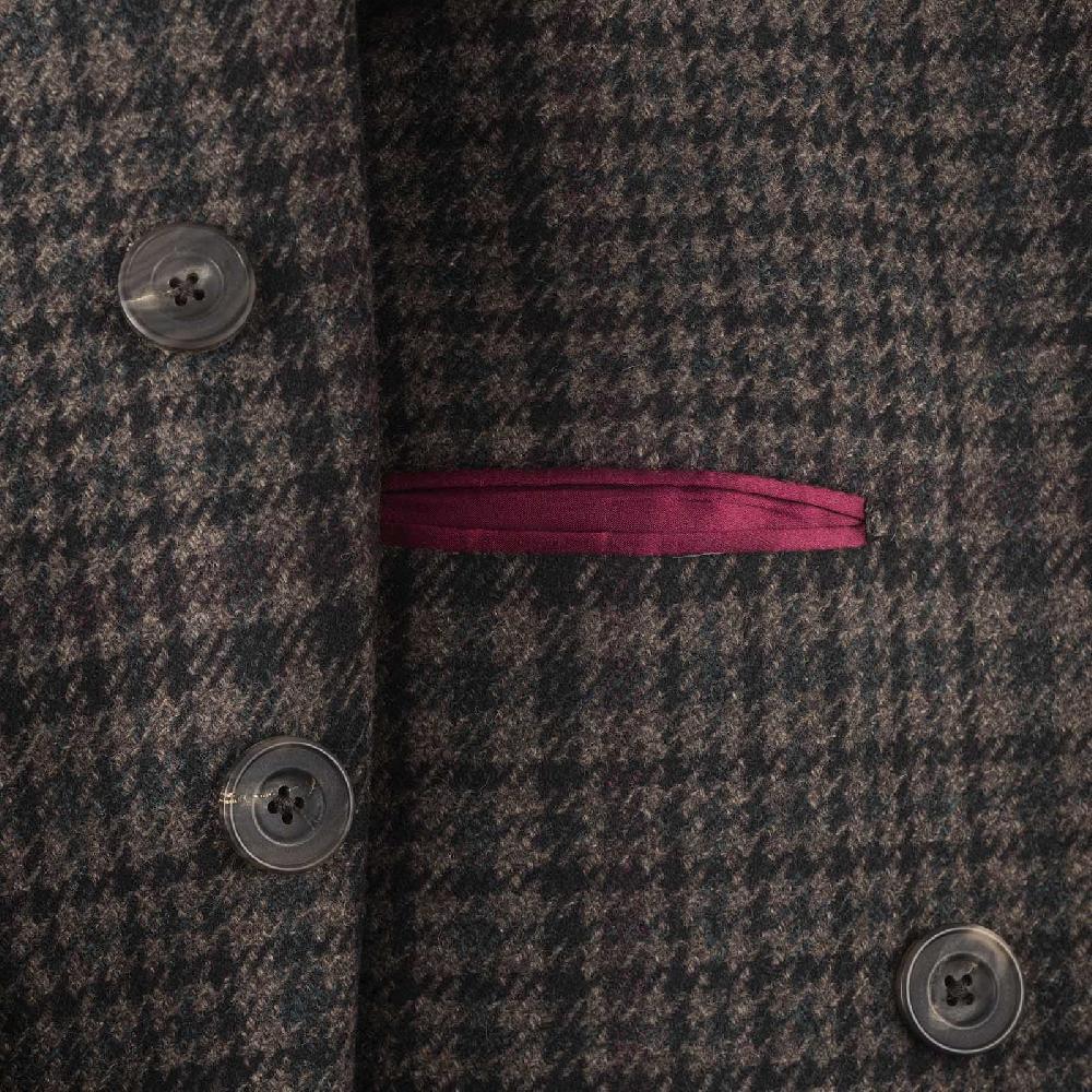 Rubinacci Vintage Archive Cappotto Ulster In Lana E Cashmere A Quadri Marrone