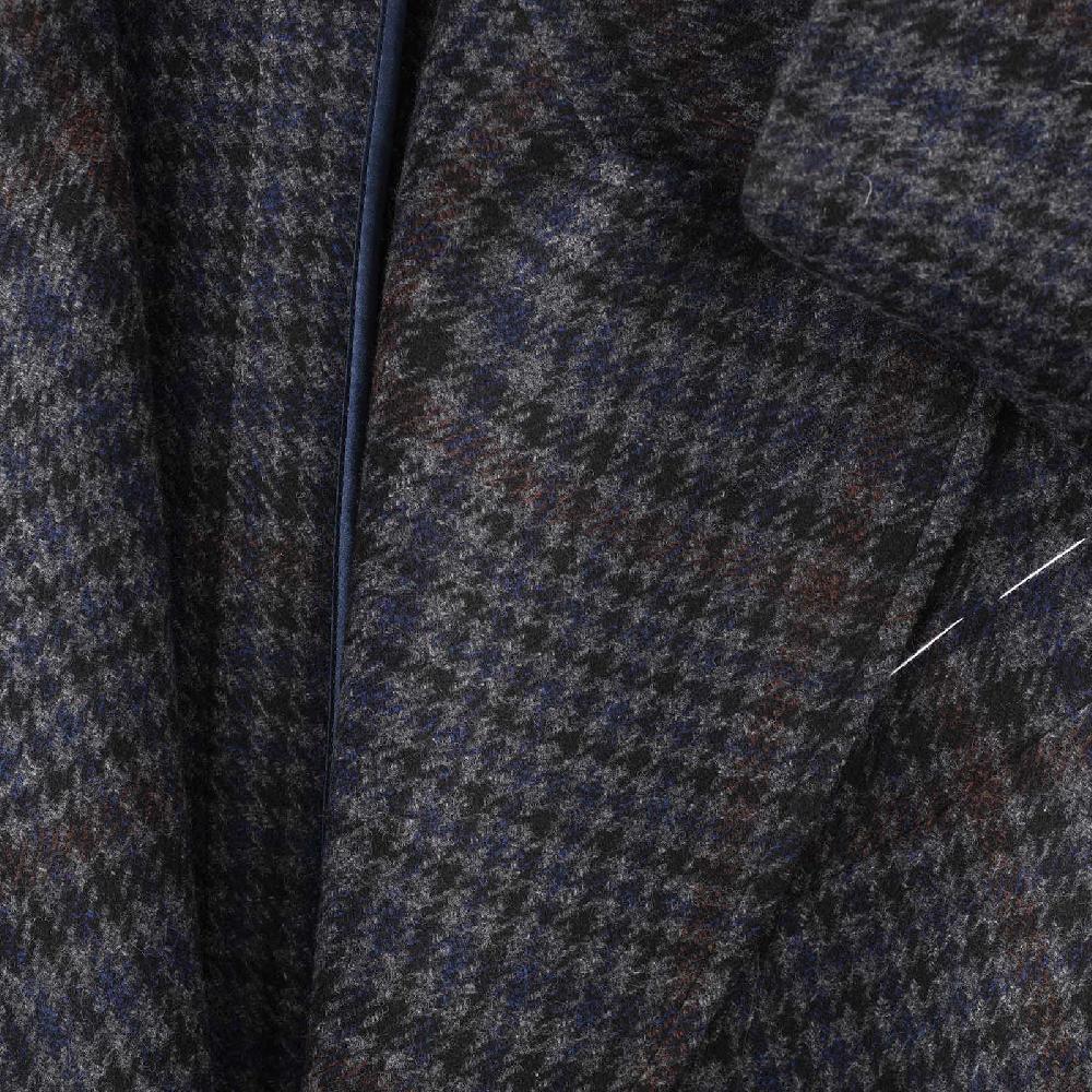 Rubinacci Vintage Archive Cappotto Ulster In Lana E Cashmere A Quadri Blu