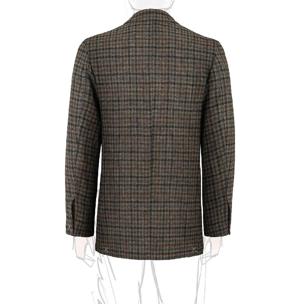 Rubinacci Vintage Archive Giacca In Lana A Quadri Verde