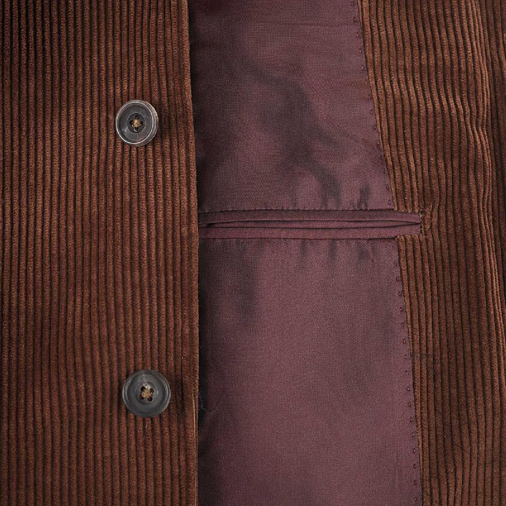 Rubinacci Vintage Archive Giacca Stefano In Velluto A Coste Marrone