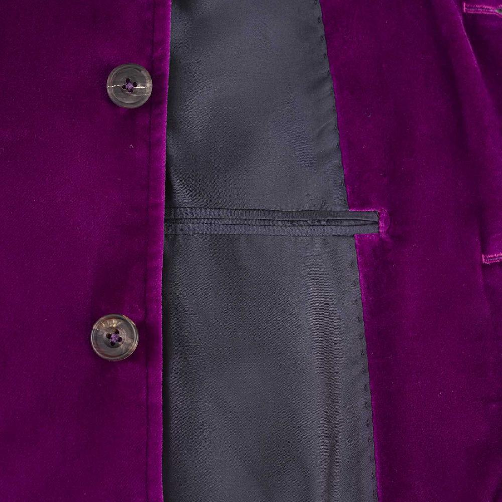 Rubinacci Vintage Archive Giacca Vienna In Velluto Bouganville