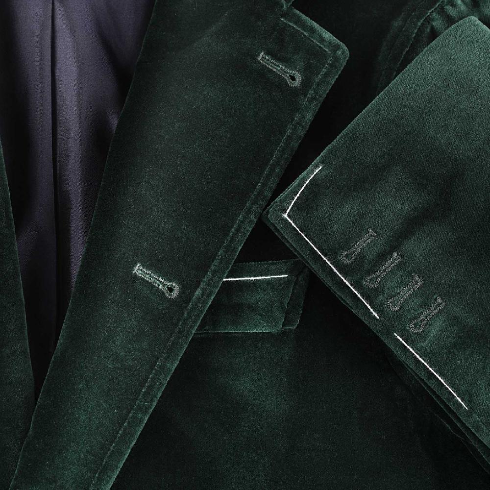 Rubinacci Vintage Archive Giacca Vienna In Velluto Verde