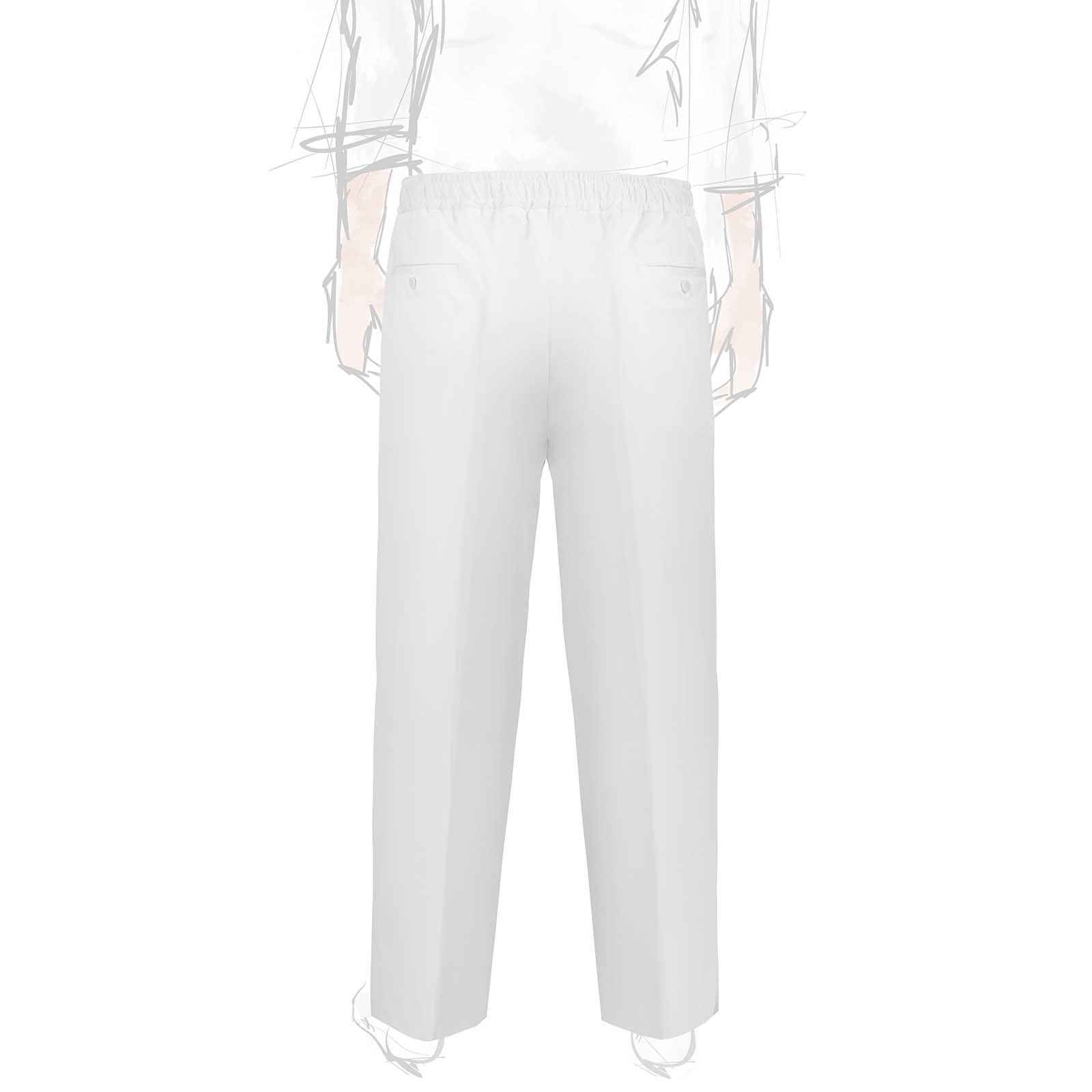 Rubinacci Vintage Archive Pantalone Leisure In Cotone Bianco