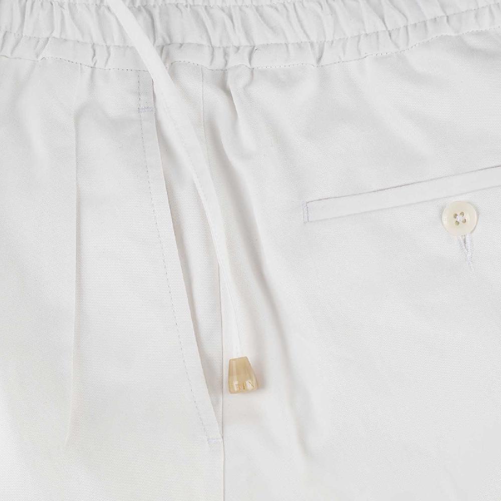Rubinacci Vintage Archive Pantalone Leisure In Cotone Bianco
