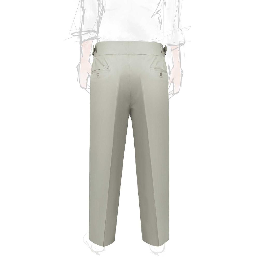 Rubinacci Vintage Archive Pantalone Manny In Cotone Ghiaccio