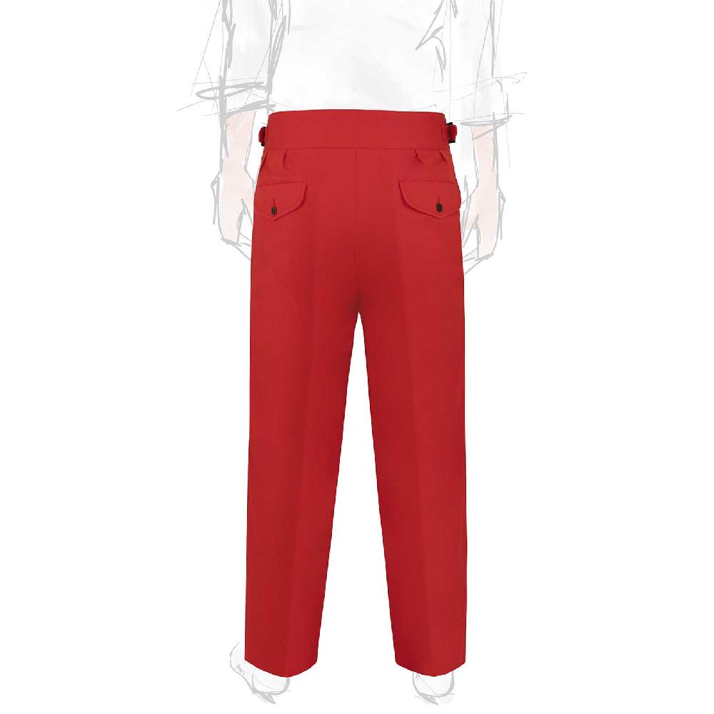 Rubinacci Vintage Archive Pantalone Manny In Cotone Rosso