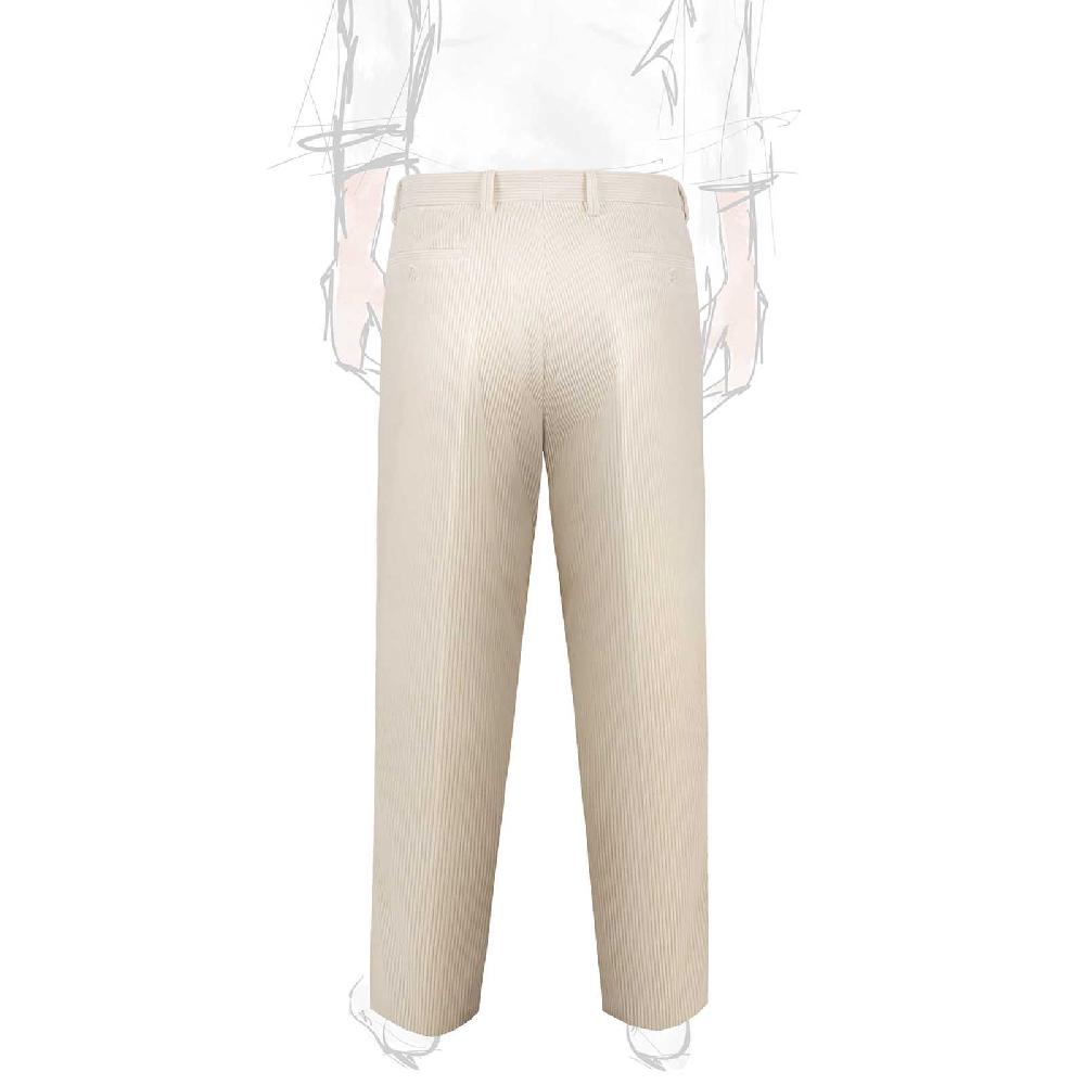 Rubinacci Vintage Archive Pantalone Velluto A Coste Con Pinces Latte